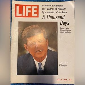 JOHN F. KENNEDY cover Life  7/16/1965 A Thousand Days JFK Vintage RARE